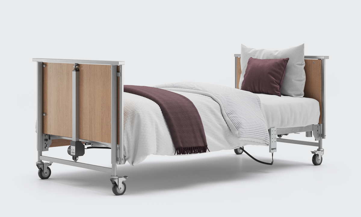 Opera Beds Eco Hospital Discharge Care Bed Bundle - Profiling Bed & Mattress System - Detail View 3