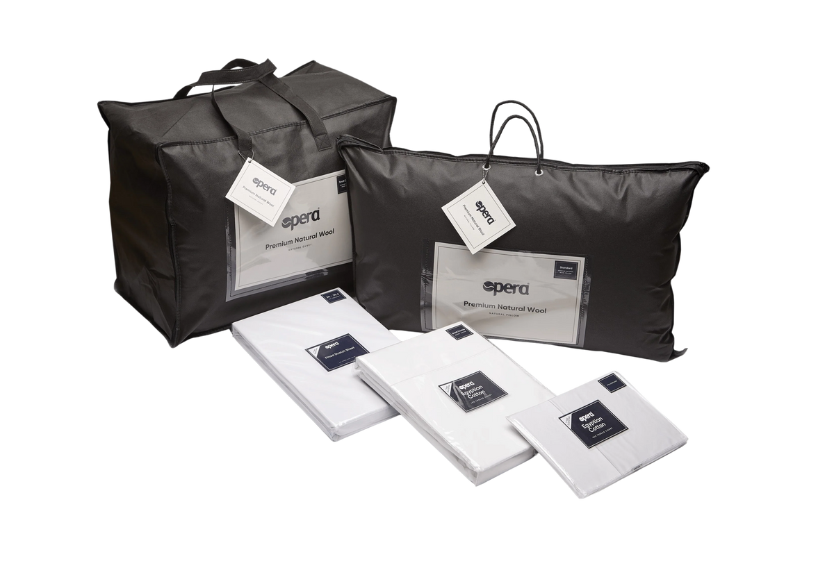 Opera Beds 100% British Wool Bedding Bundle - Temperature Regulating Duvet & Pillow - Detail View 10