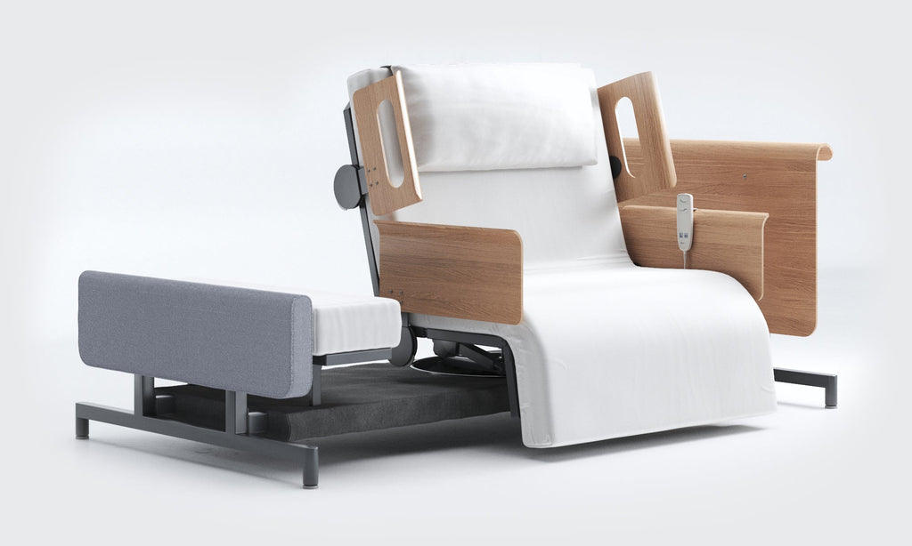 RotoBed Home Electric Rotating Chair Bed - Motorized Stand-Assist Swivel Care Bed - Detail View 28