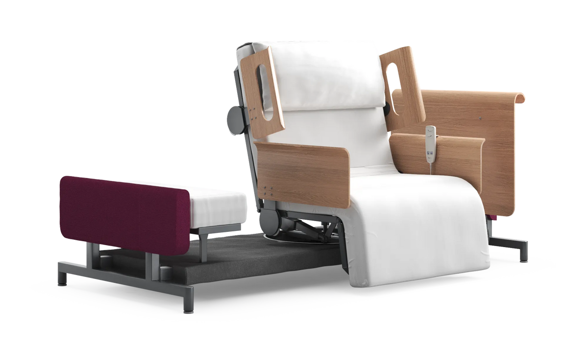RotoBed Home Electric Rotating Chair Bed - Motorized Stand-Assist Swivel Care Bed - Detail View 86