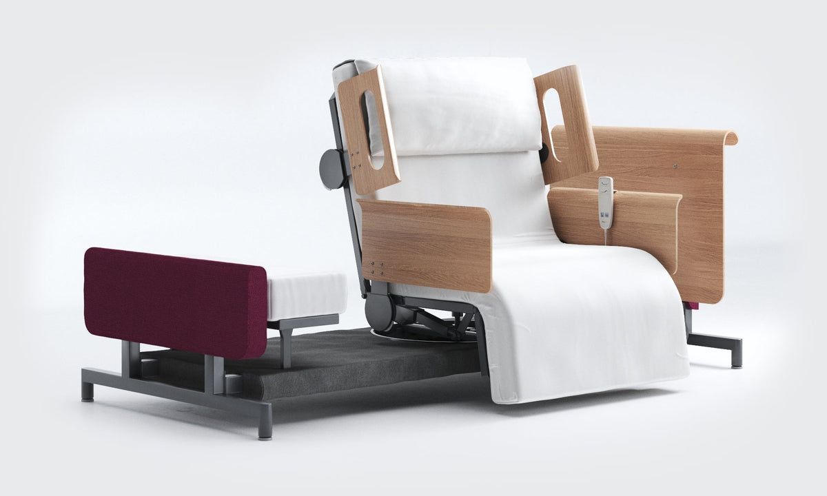 RotoBed Home Electric Rotating Chair Bed - Motorized Stand-Assist Swivel Care Bed - Detail View 10