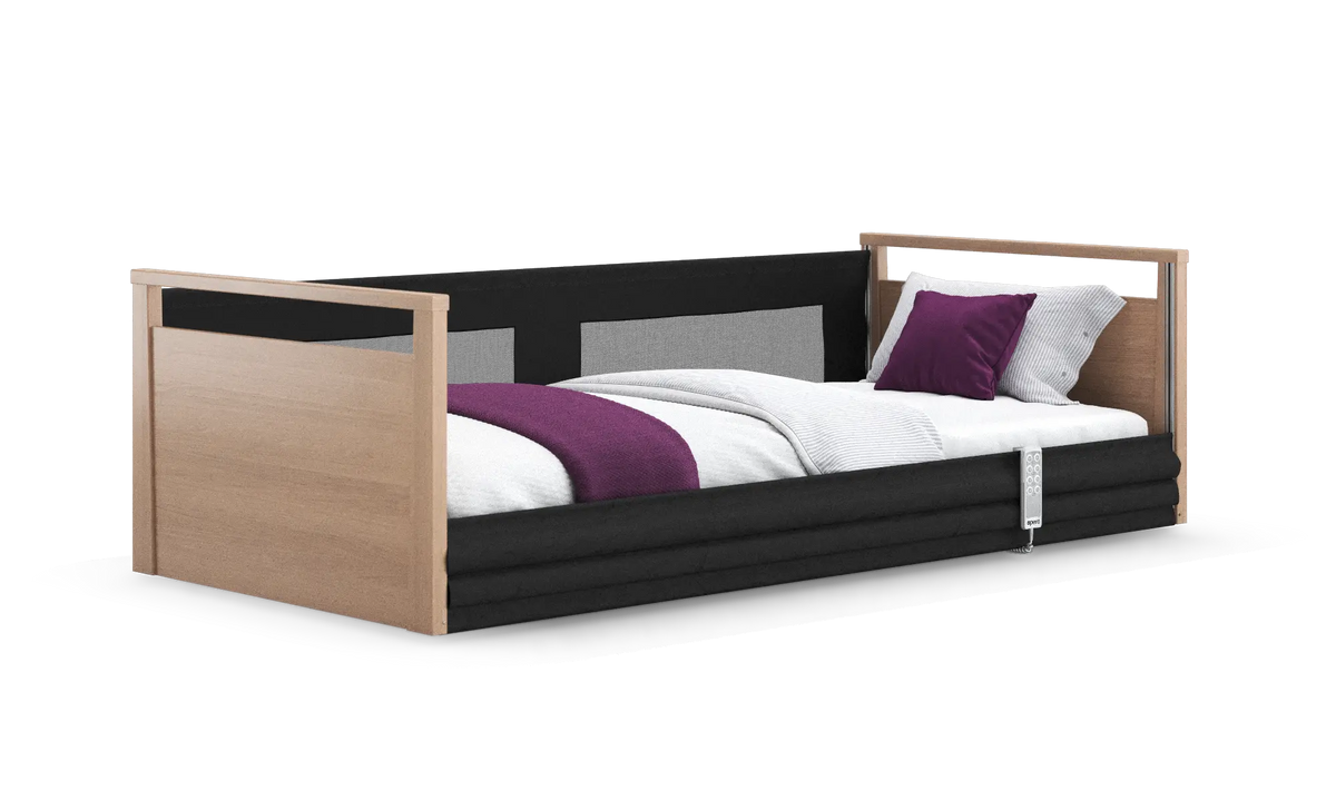 Opera Beds Solo SafeSide Electric Profiling Floor Bed - Ultra-Low Nursing Care Bed - Detail View 23