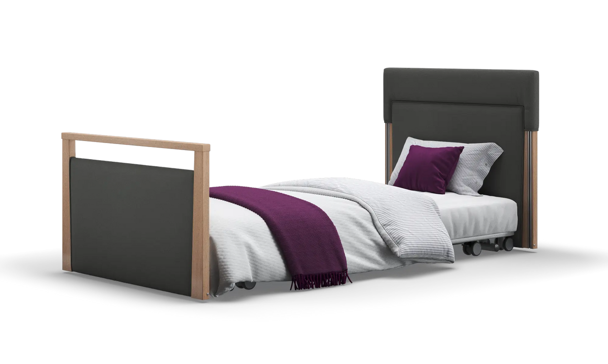 Opera Beds Solo SafeSide Upholstered Profiling Floor Bed - Ultra-Low Care Bed - Detail View 81