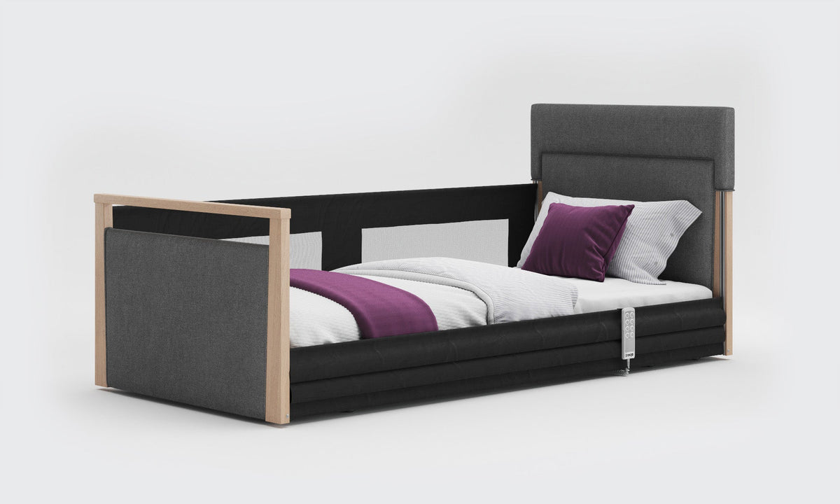 Opera Beds Solo SafeSide Upholstered Profiling Floor Bed - Ultra-Low Care Bed - Detail View 5
