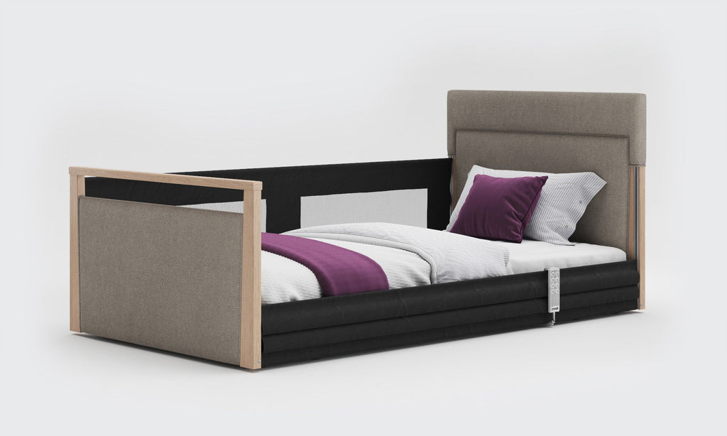 Opera Beds Solo SafeSide Upholstered Profiling Floor Bed - Ultra-Low Care Bed - Detail View 27