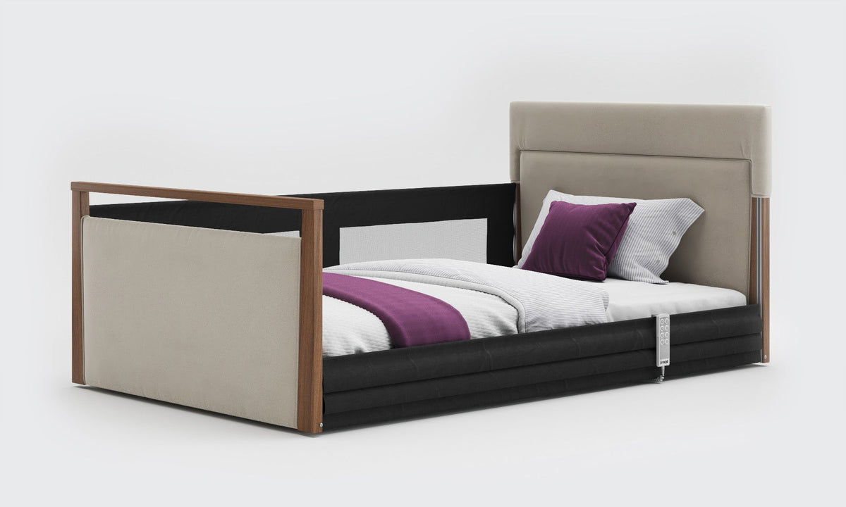 Opera Beds Solo SafeSide Upholstered Profiling Floor Bed - Ultra-Low Care Bed - Detail View 66