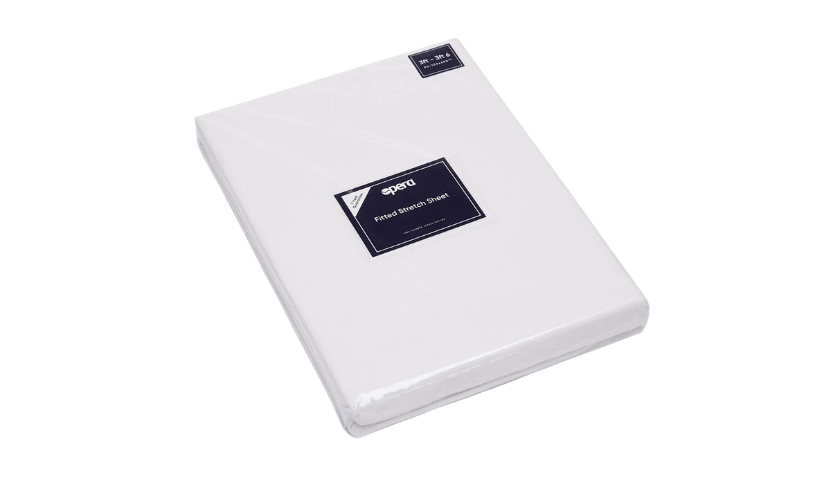 Opera Beds 100% Combed Cotton Fitted Sheet - Stretch Jersey Sheet for Adjustable Beds - Detail View 6